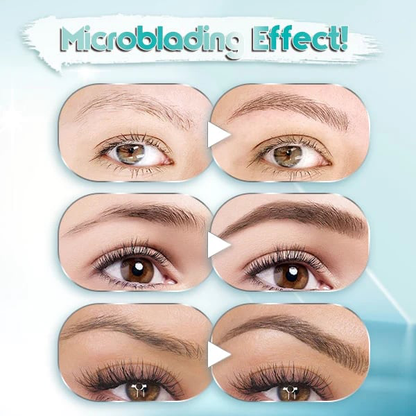 Waterproof 3D tattoo pencil with 4 fork tips for microblading