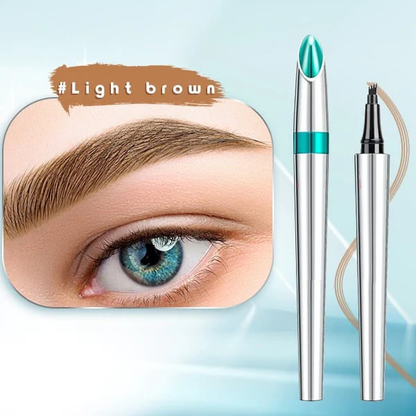 Waterproof 3D tattoo pencil with 4 fork tips for microblading