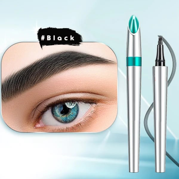 Waterproof 3D tattoo pencil with 4 fork tips for microblading