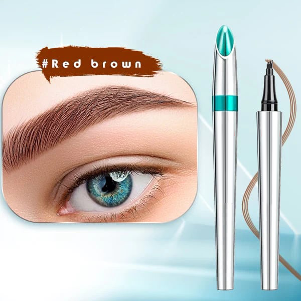 Waterproof 3D tattoo pencil with 4 fork tips for microblading