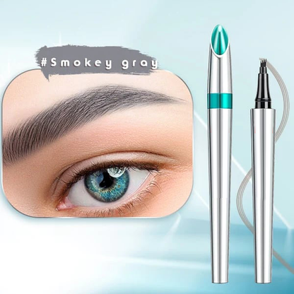Waterproof 3D tattoo pencil with 4 fork tips for microblading